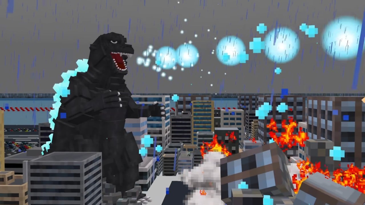 Godzilla To Unleash Total Destruction In New Minecraft DLC