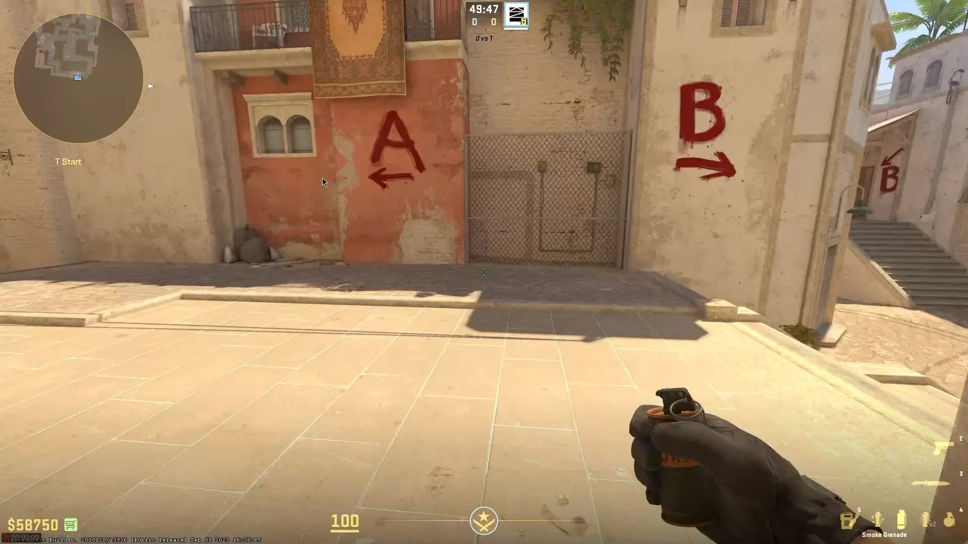 CS2 Mirage Window Smoke