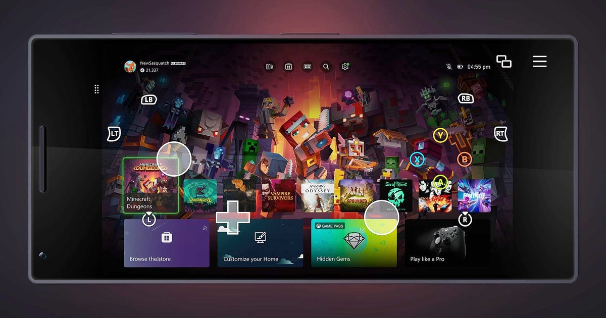 Xbox adds custom touch controls in remote play for over 100 games