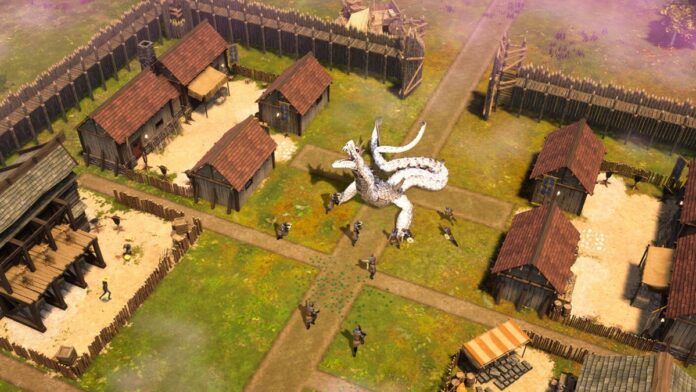Image for A giant snake monster ruined my apple-fueled medieval utopia in the Steam Next Fest demo for this settlement sim