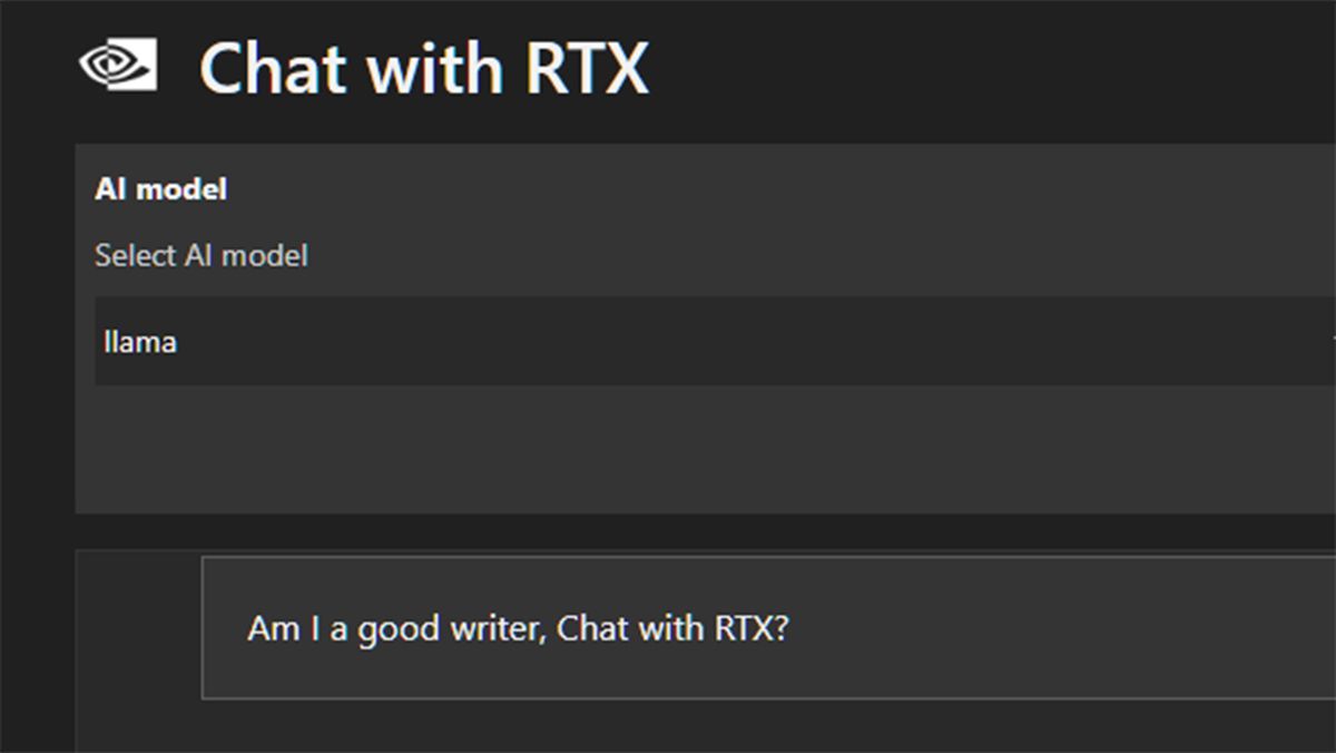 I created a highly personalised large language model with Nvidia’s entertaining Chat with RTX app but at 60GB+ I’m now beginning to wonder if it’s worth keeping around