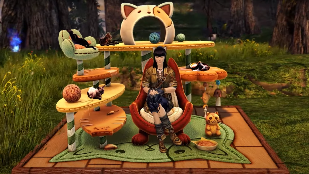 Today’s big Guild Wars 2 update may add new weapon proficiencies and a new legendary armour set, but what I really care about is this adorable cat tree