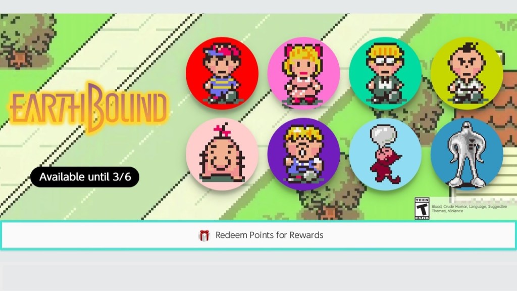 New Earthbound icons available for Nintendo Switch Online members