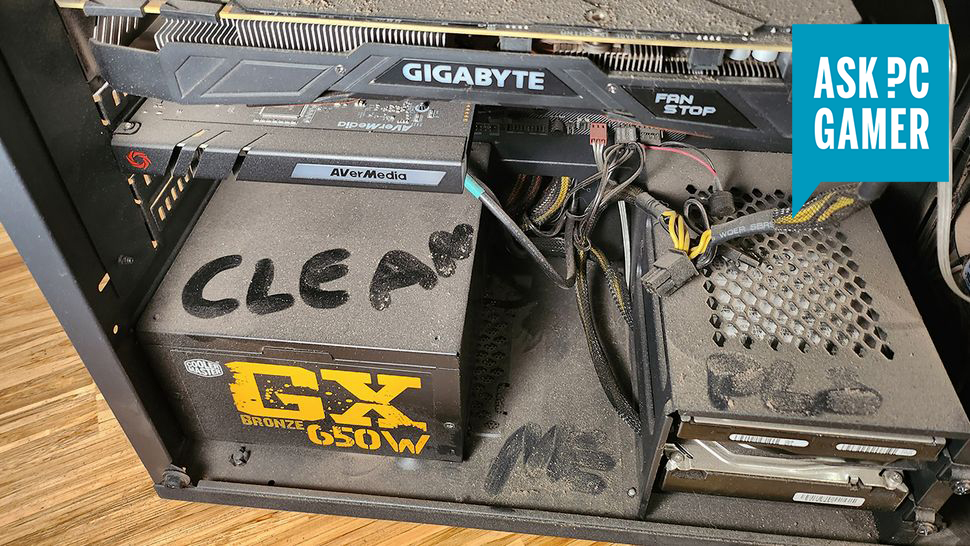 A PC full of dust