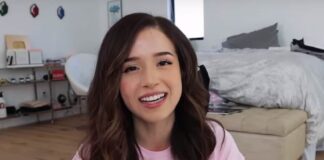Image of streamer Pokimane during her podcast, discussing her decision to leave Twitch and her commitment to fostering a more inclusive and positive streaming community