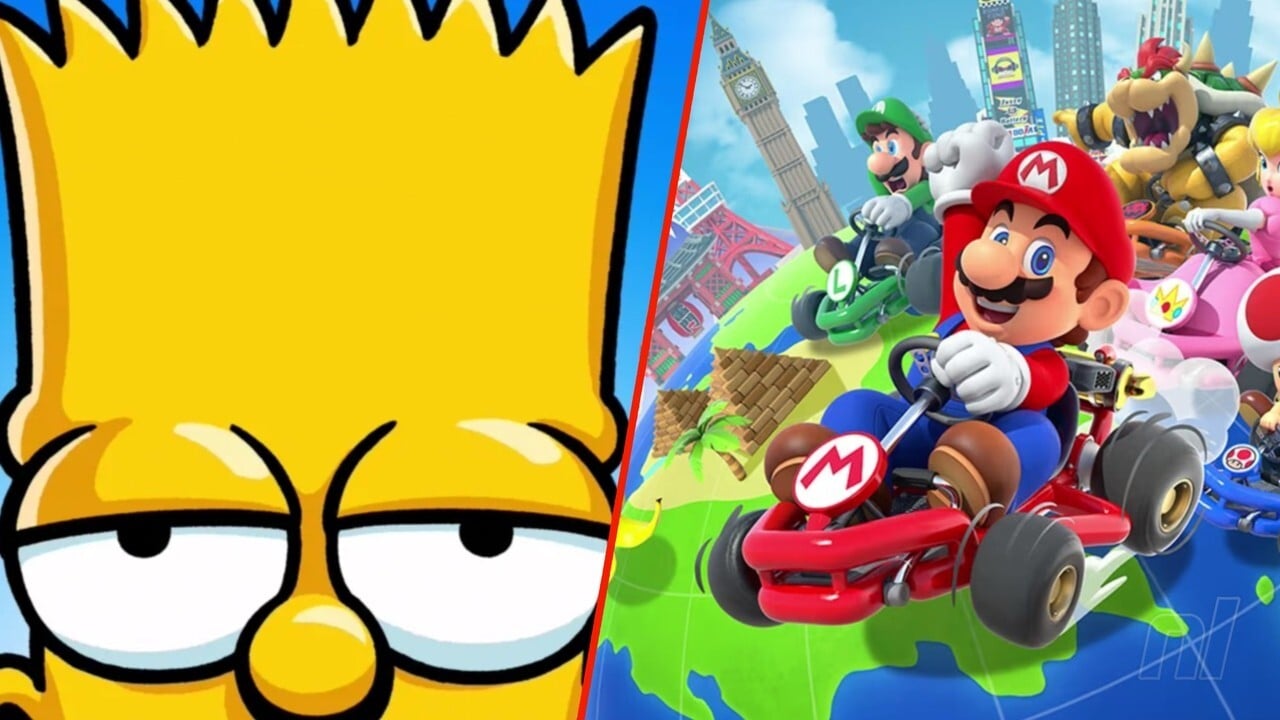 Random: The Simpsons Meets Mario Kart In Bizarre TV Mash-Up