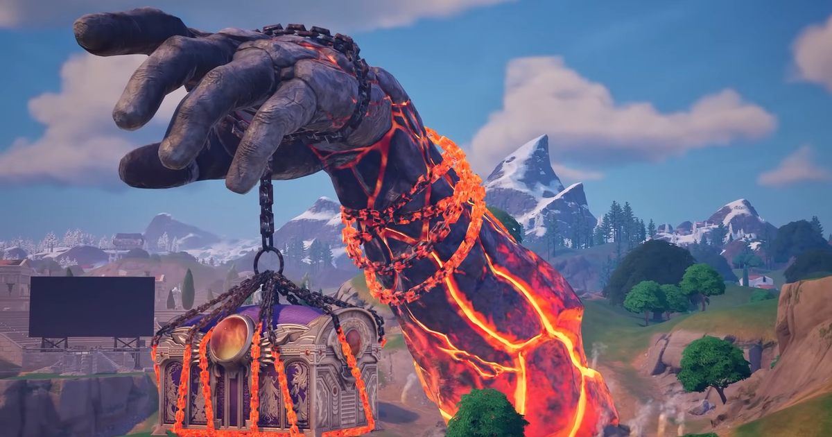 Fortnite’s giant hand event was a return to the game’s uniqueness of old