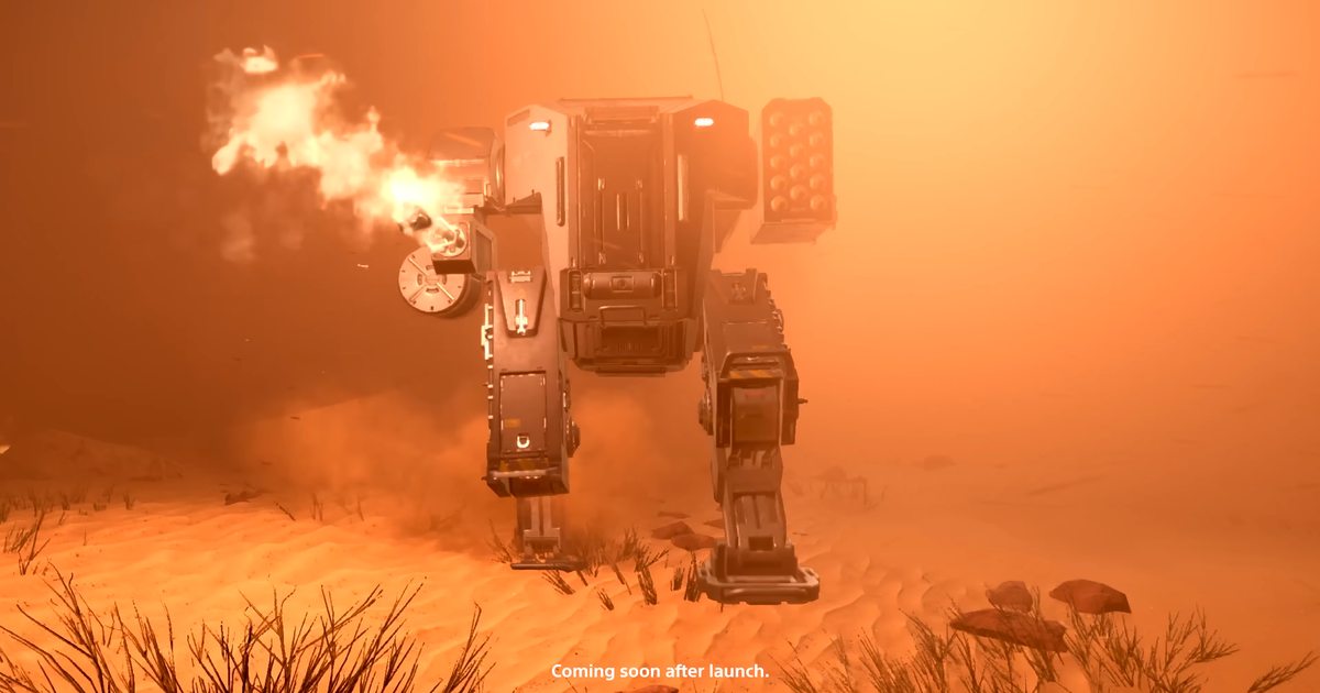 Helldivers 2 footage shows someone already using a playable mech