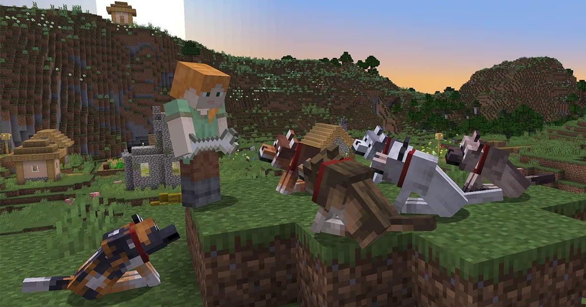 Minecraft testing eight wolf variations