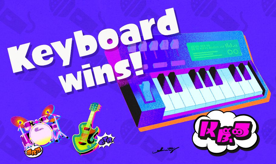 Team Keyboard wins latest Splatfest