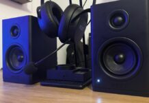 The NZXT Relay speakers, headset and stand