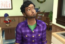 The Sims 4 - a sim looks sadly upwards