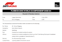2023-24 Round 4 Qualifying Offence No 25 - Car 30