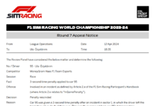 2023-24 Round 7 Race Appeal No 53 - Car 95