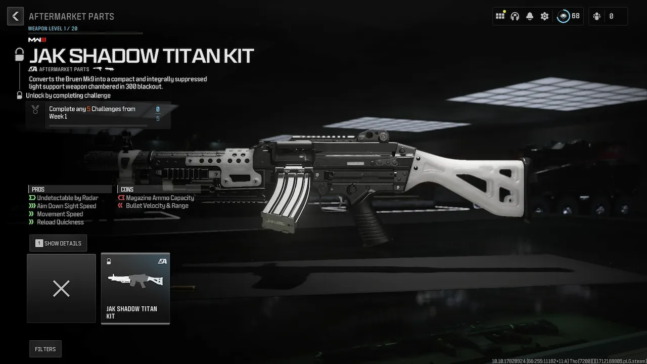 How to Unlock JAK Shadow Titan Kit in MW3 & Warzone