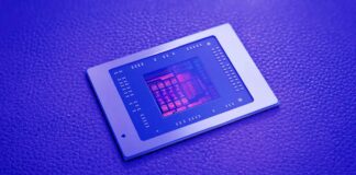 AMD APU coloured blue