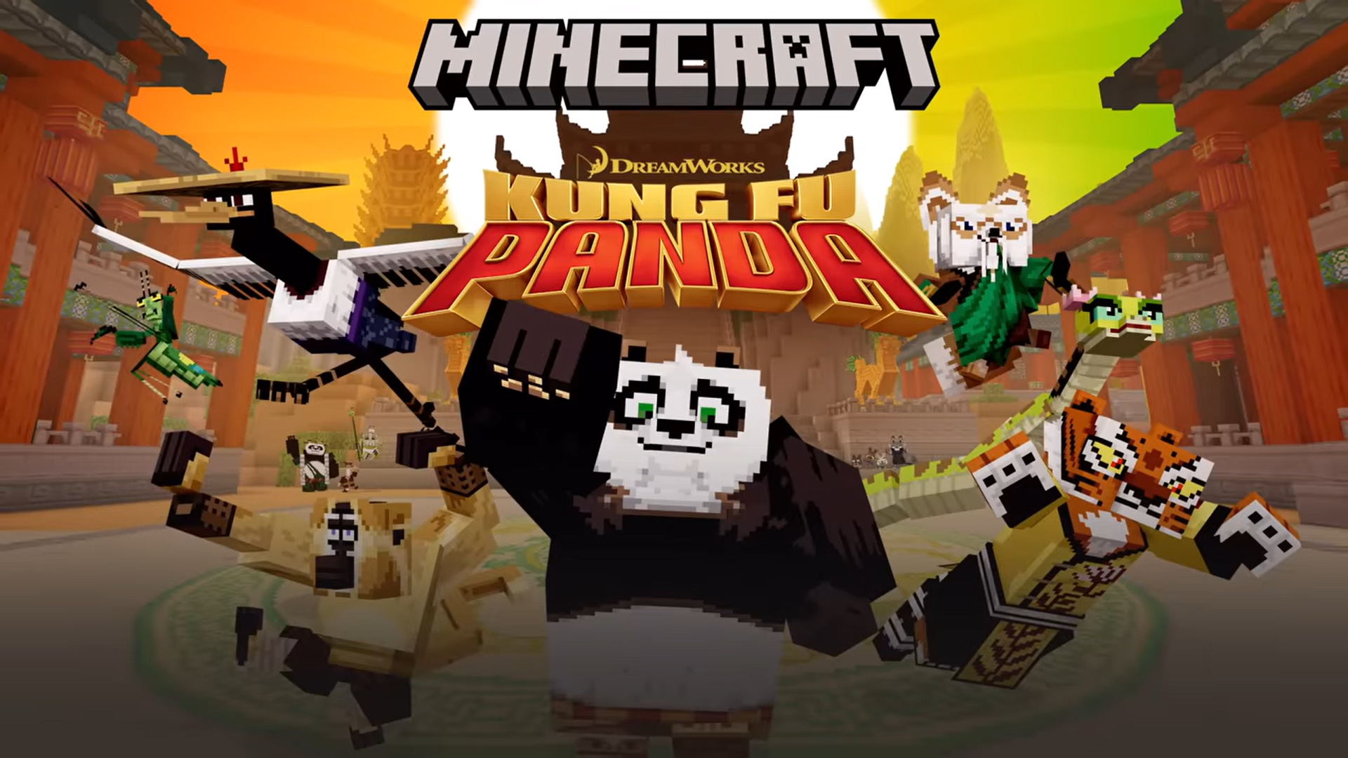 Kung Fu Panda DLC available for Minecraft: Bedrock Edition