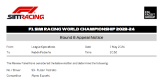 2023-24 Round 8 Race Appeal No 470 - Car 93