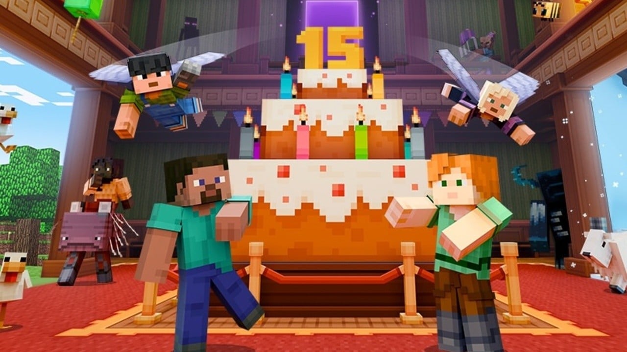 Minecraft Celebrates 15 Years With Free Anniversary Map