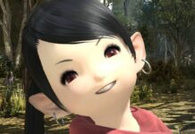 A lalafell looks to the camera with an almost menacing grin.