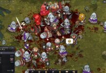 Norland screenshot - large-scale battle with numerous medieval knights and soldiers killing each other in all sorts of nasty ways