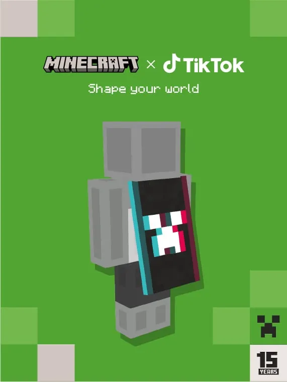 Celebrate Minecraft’s 15th Birthday with TikTok Cape