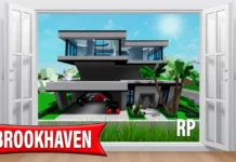 Brookhaven Roblox roleplay scene with characters enjoying music