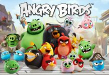 Angry Birds mobile game screenshot featuring 