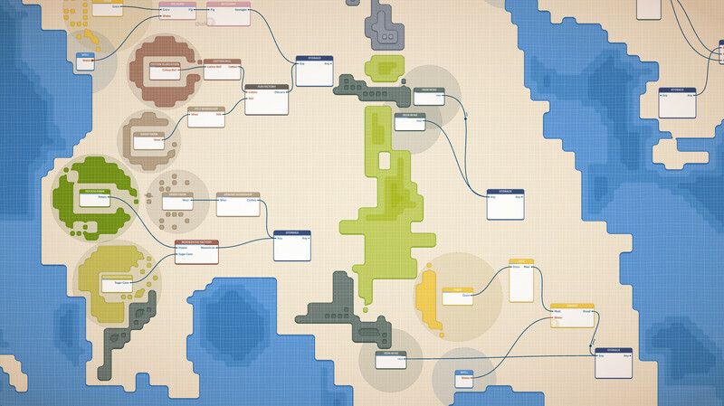 Optimize your production chains in the free preview for minimalist sim Masterplan Tycoon