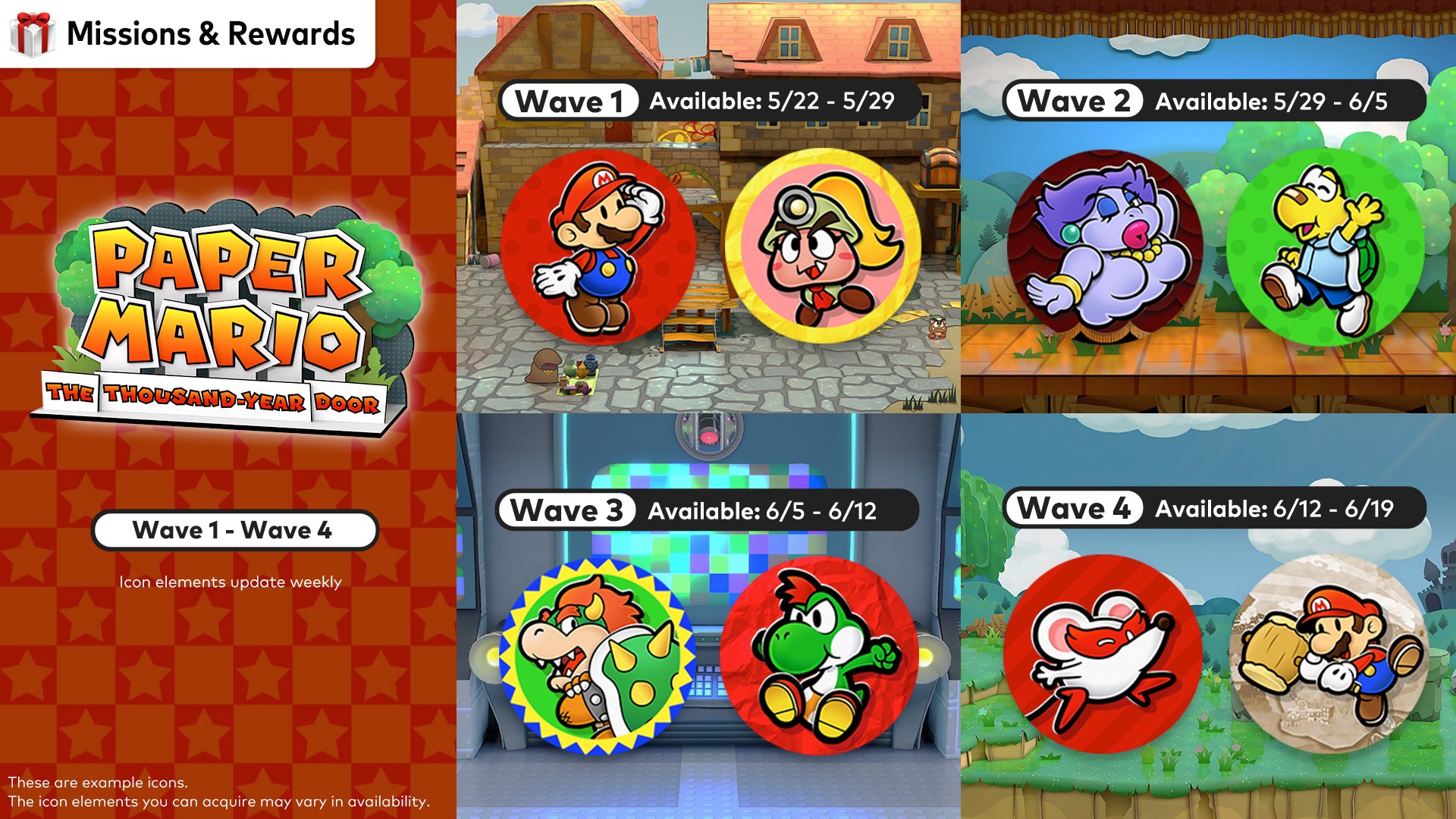 Paper Mario: Thousand Year Door icons now available for Switch Online members