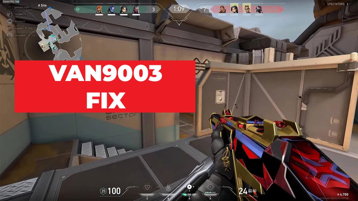 How to Resolve the VAN9003 Error in Valorant on Windows 11 » TalkEsport